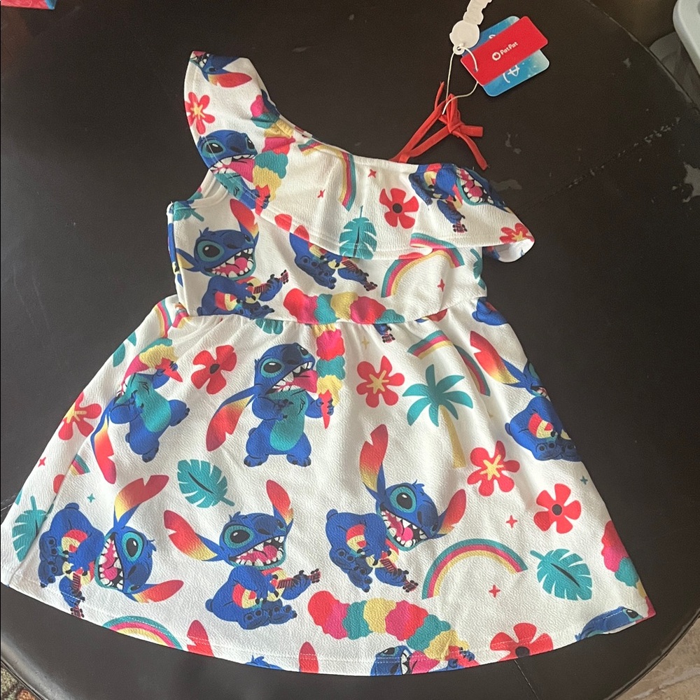Disney White and Blue Stitch Dress